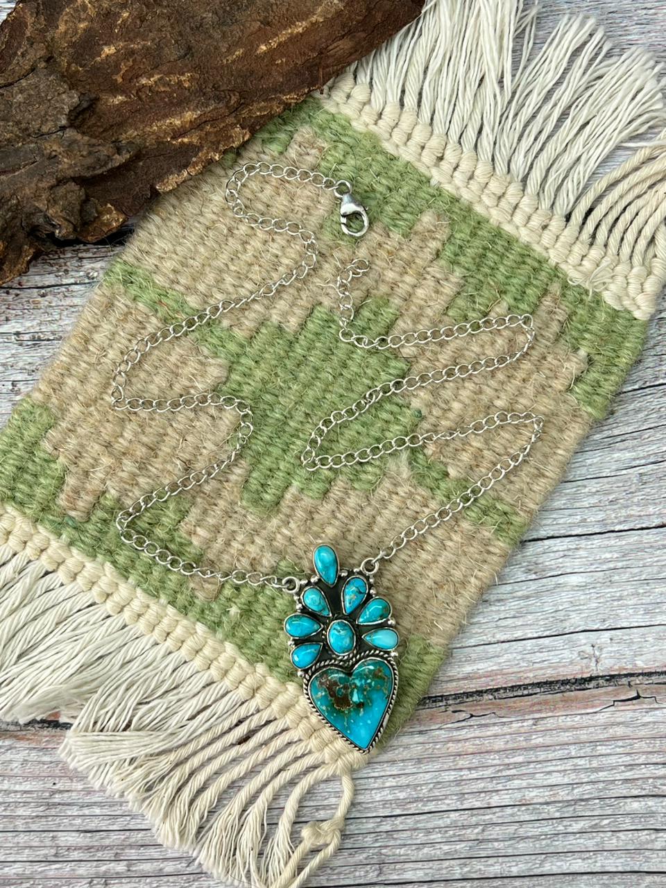 Handmade Sterling Silver Sierra Bella Necklace "Signed Nizhoni"