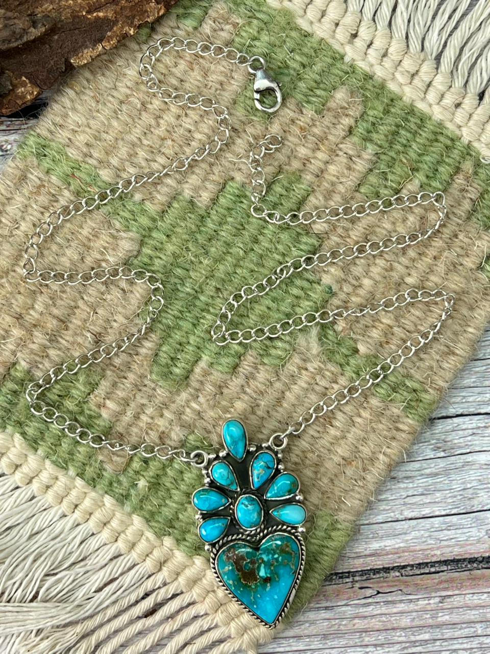 Handmade Sterling Silver Sierra Bella Necklace "Signed Nizhoni"