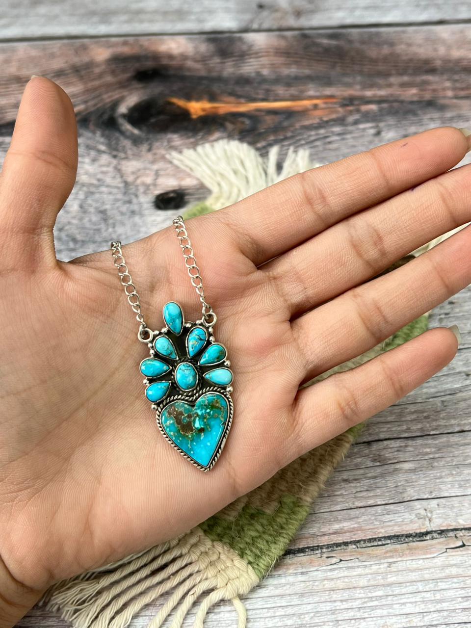 Handmade Sterling Silver Sierra Bella Necklace "Signed Nizhoni"