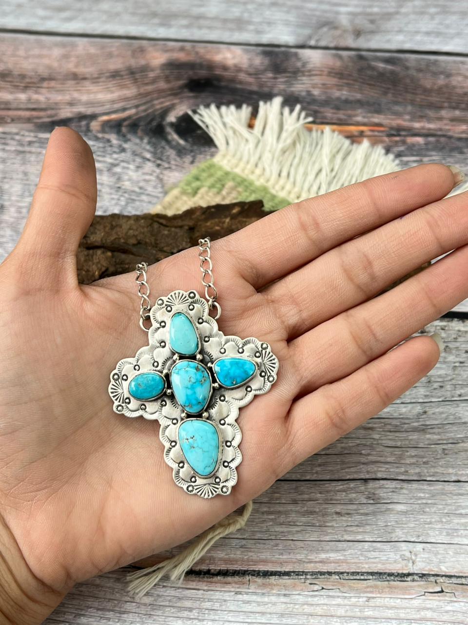 Handmade Sterling Silver Sierra Bella Necklace "Signed Nizhoni"