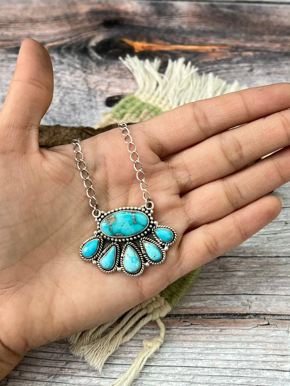 Handmade Sterling Silver Sierra Bella Necklace "Signed Nizhoni"