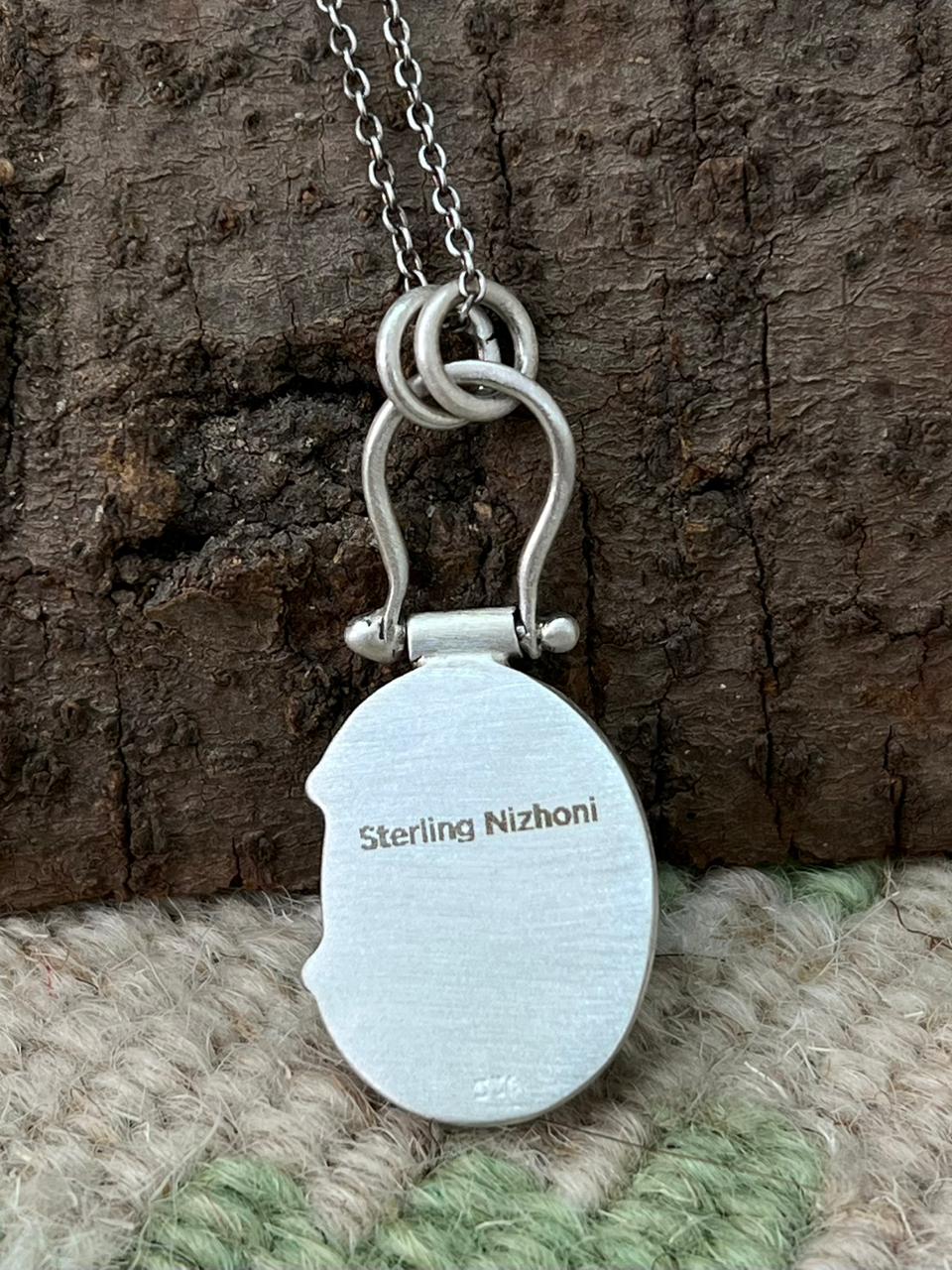 Handmade Sterling Silver Royston Ribbon Necklace "Signed Nizhoni"