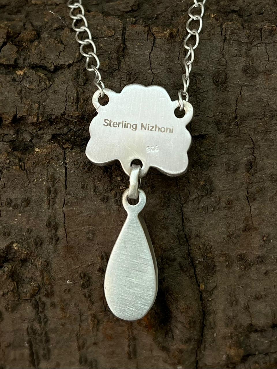 Handmade Sterling Silver Cotton Candy Necklace "Signed Nizhoni"