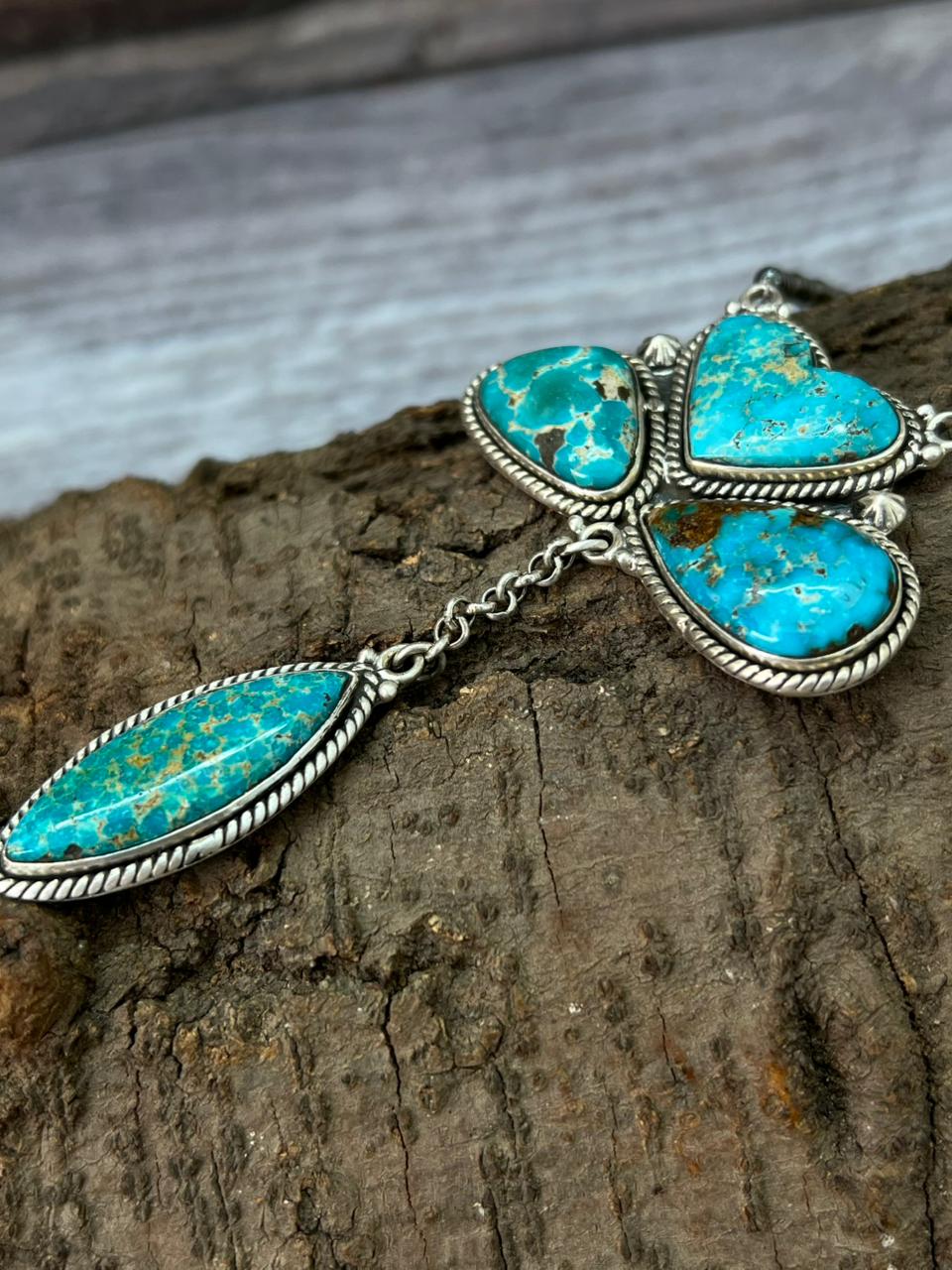 Handmade Sterling Silver Beaded Sierra Bella Necklace "Signed Nizhoni"