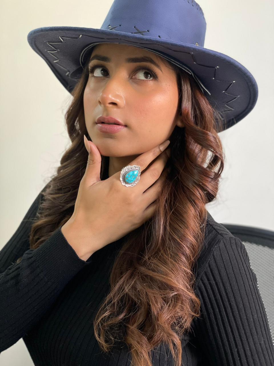 Handmade Sterling Silver Sierra Bella Adjustable Ring "Singed Nizhoni"