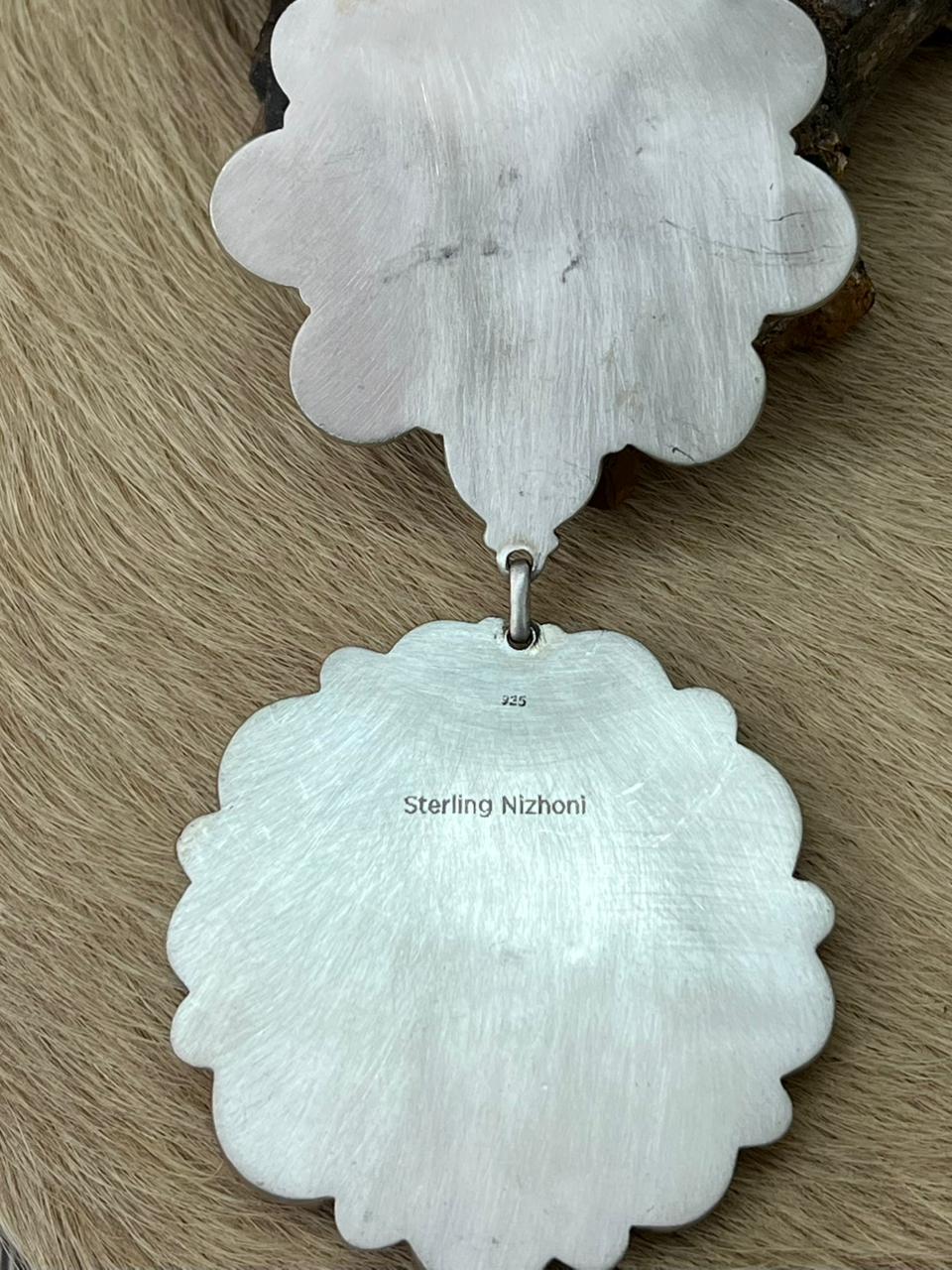 Handmade Sterling Silver Cotton Candy Necklace "Signed Nizhoni"