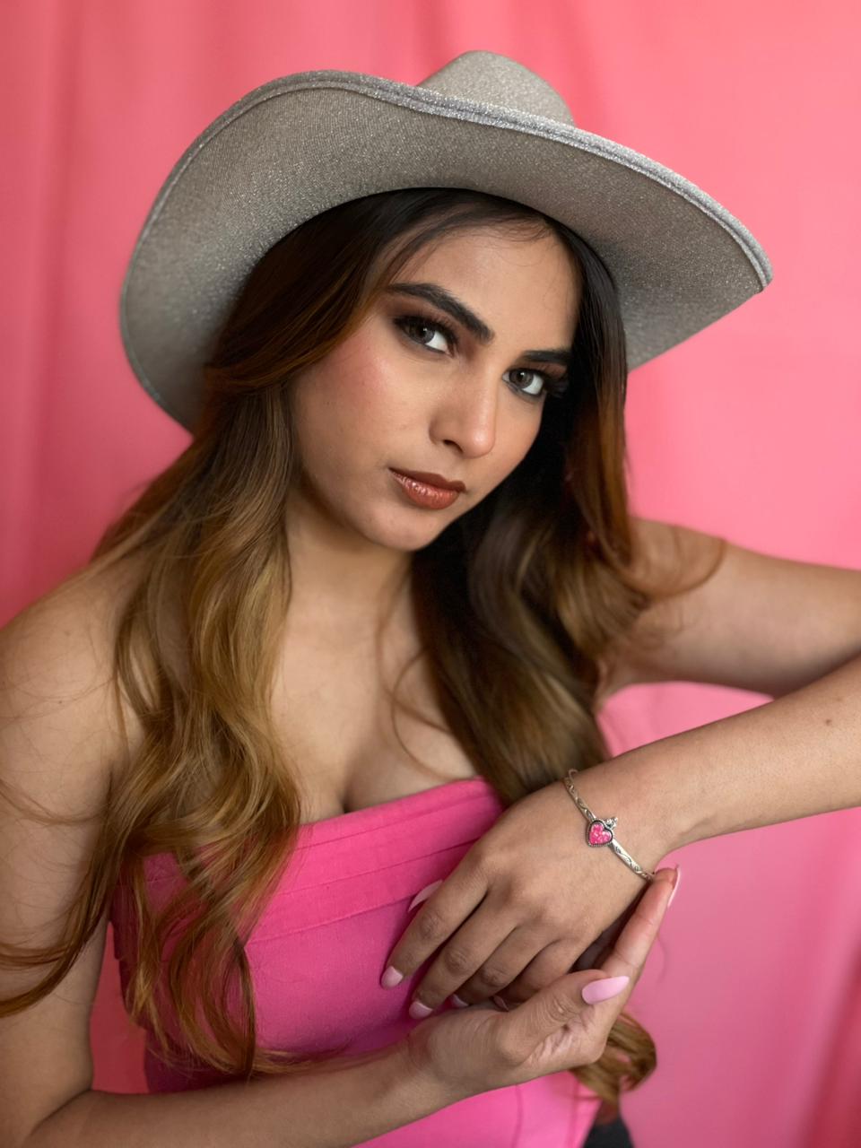 Handmade Sterling Silver Hot Pink Cuff Bracelet "Signed Nizhoni"