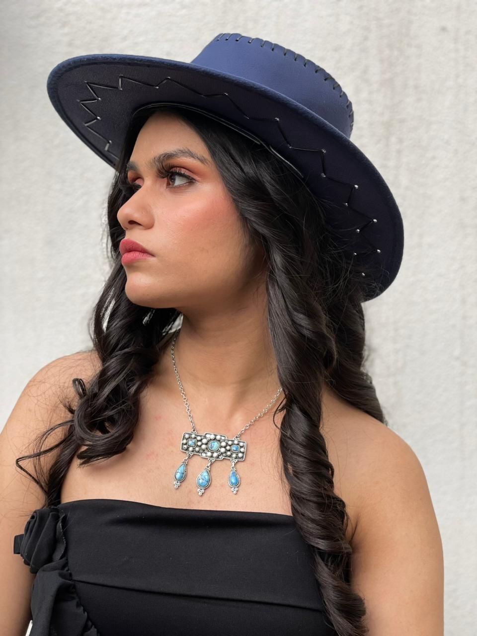 Handmade Sterling Silver Golden Hills with White Collection Necklace "Signed Nizhoni"