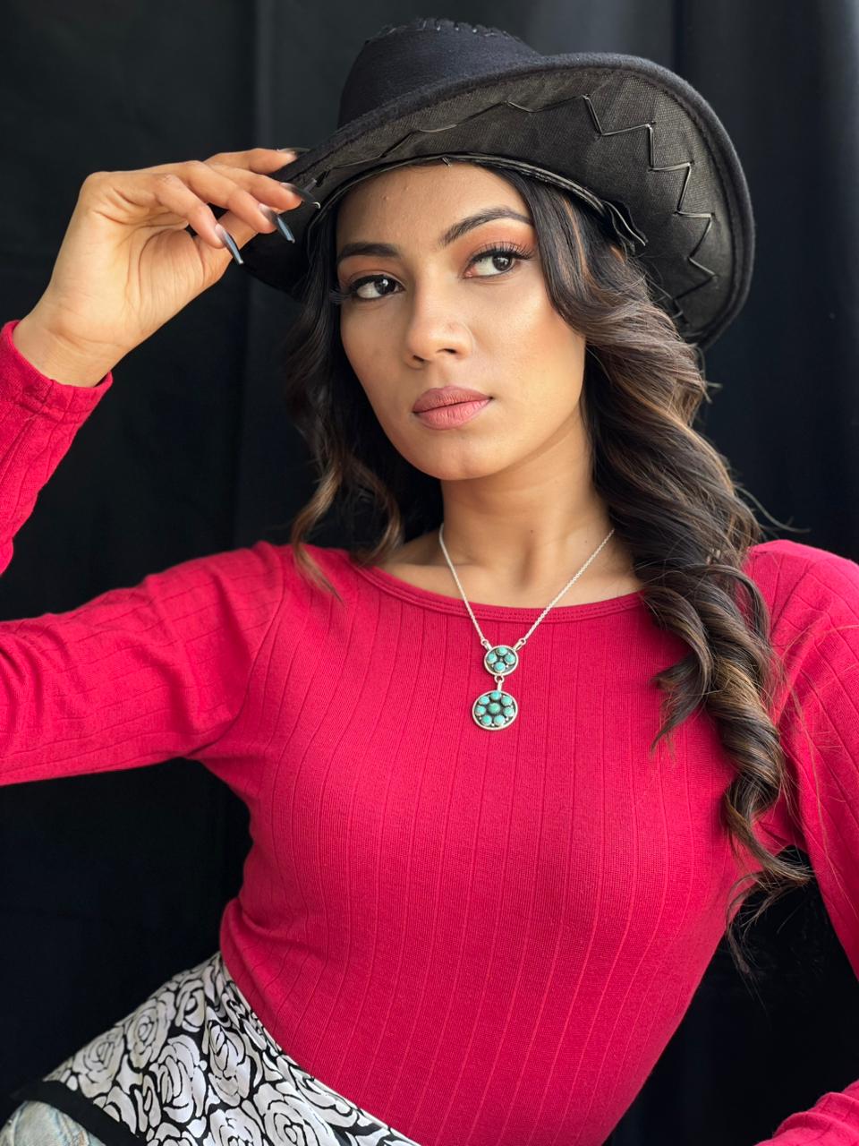 Handmade Sterling Silver Kingman Turquoise Necklace "Signed Nizhoni"