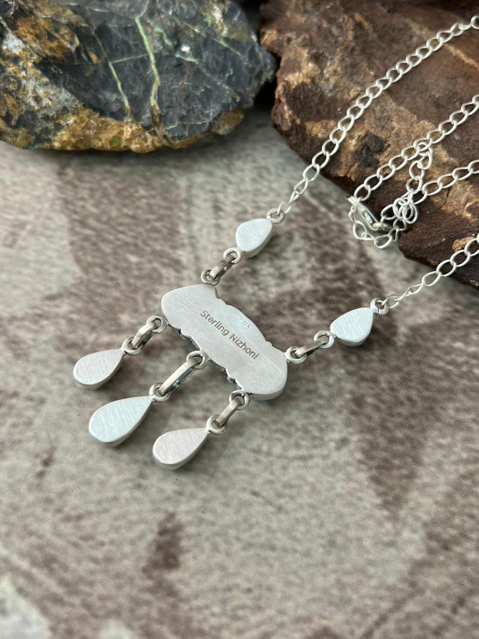 Handmade Sterling Silver Santa Maria Necklace "Signed Nizhoni"
