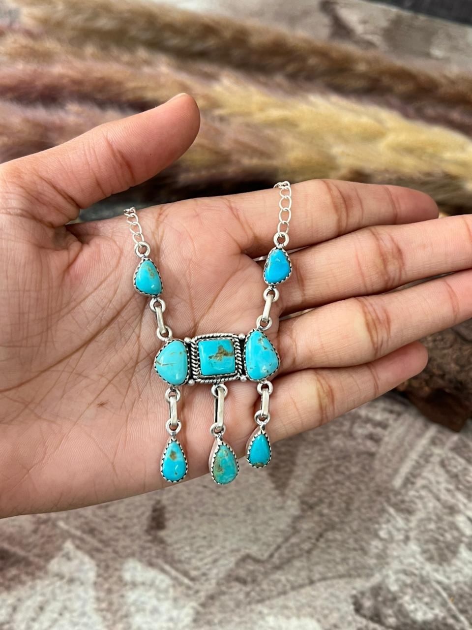 Handmade Sterling Silver Santa Maria Necklace "Signed Nizhoni"