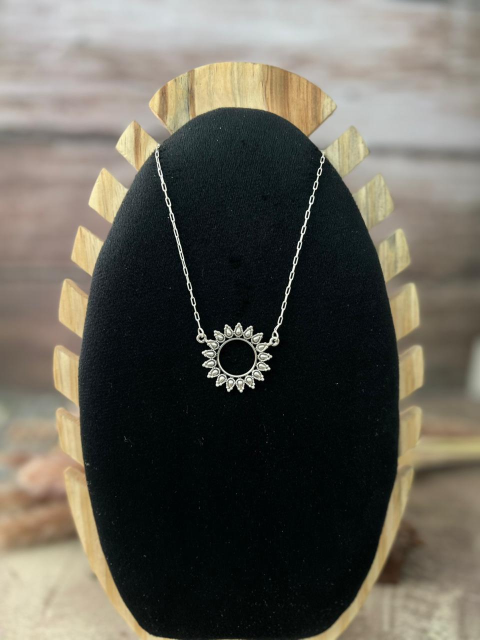 Handmade Sterling Silver Necklace "Signed Nizhoni"