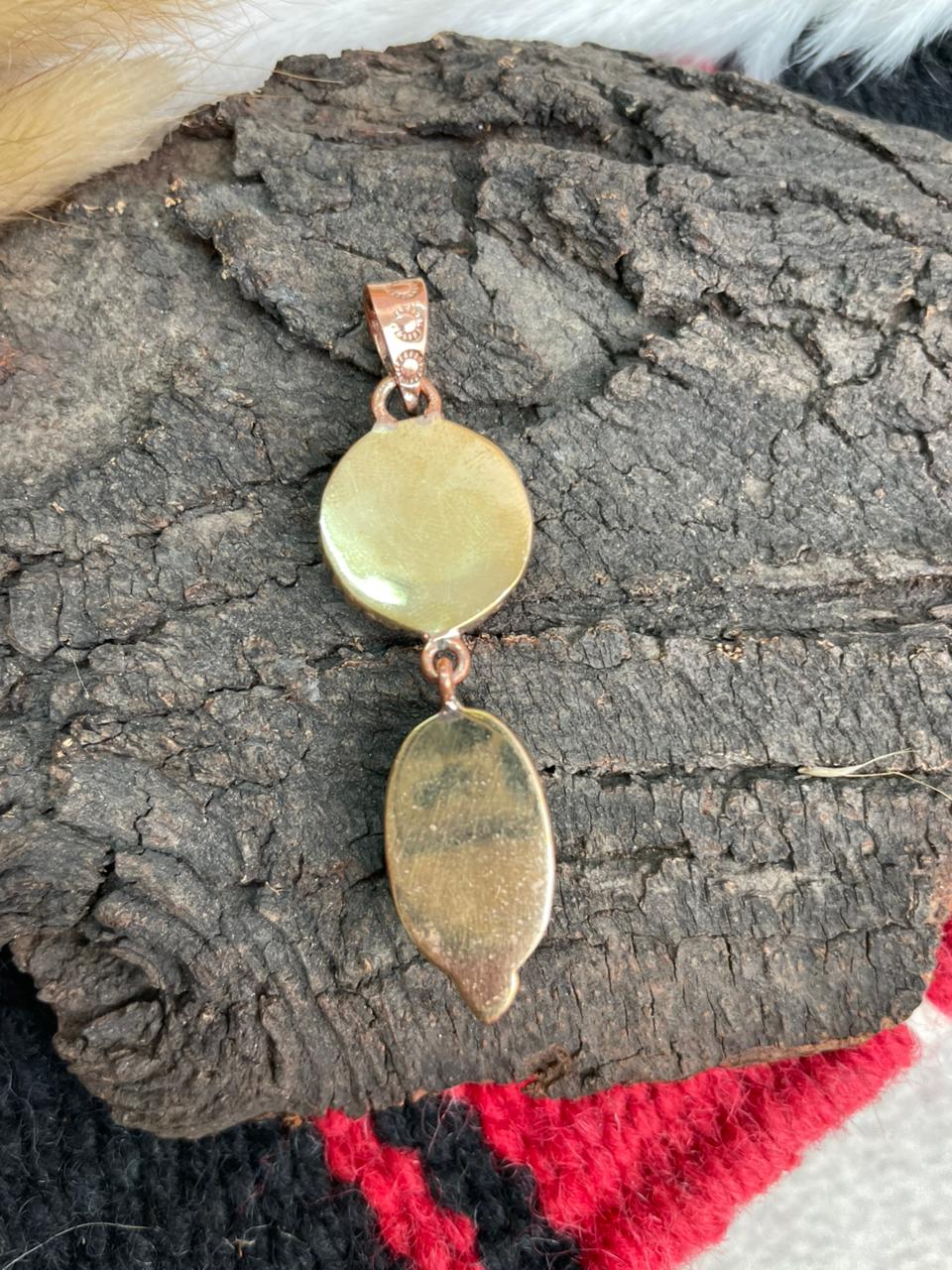 Handmade Copper Collection: Number 8 Turquoise Pendants