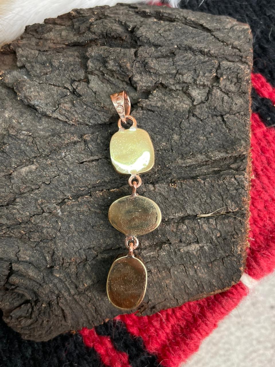 Handmade Copper Collection: Number 8 Turquoise Pendants