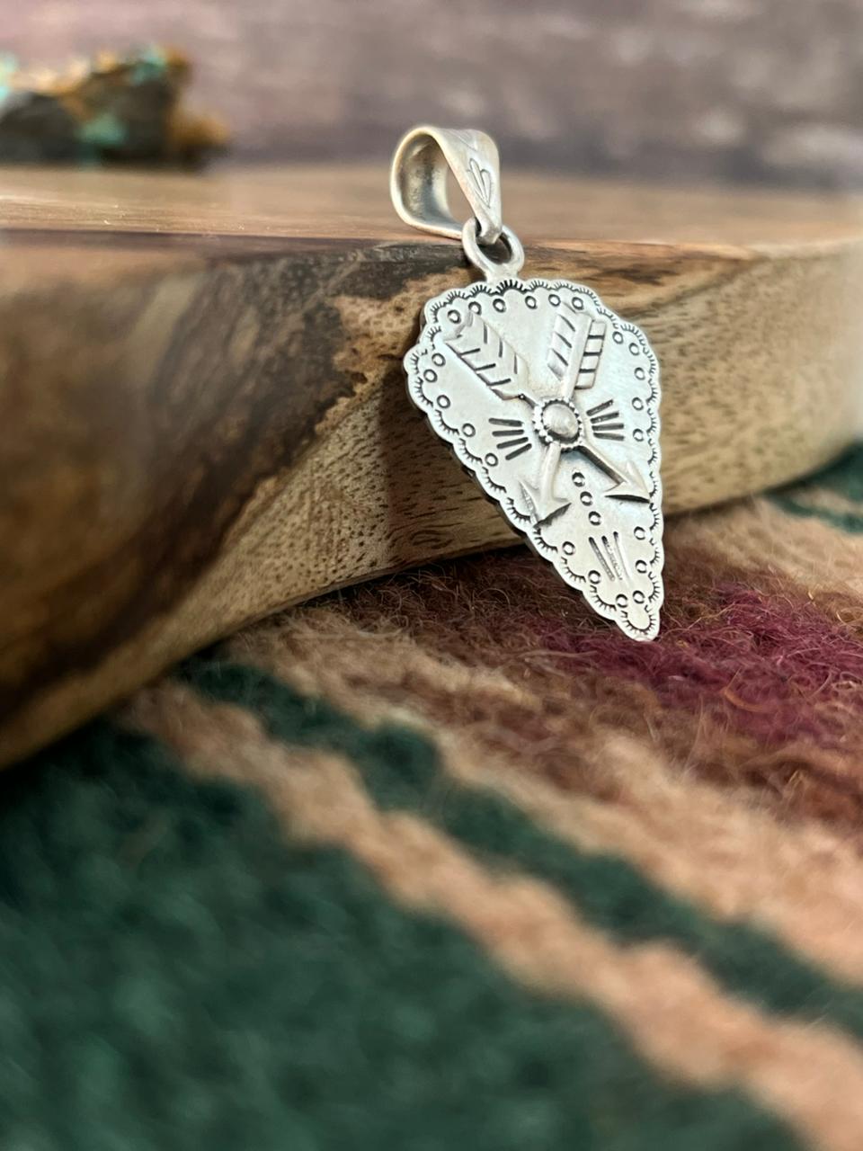 Handmade Sterling Silver Pendant "Signed Nizhoni"