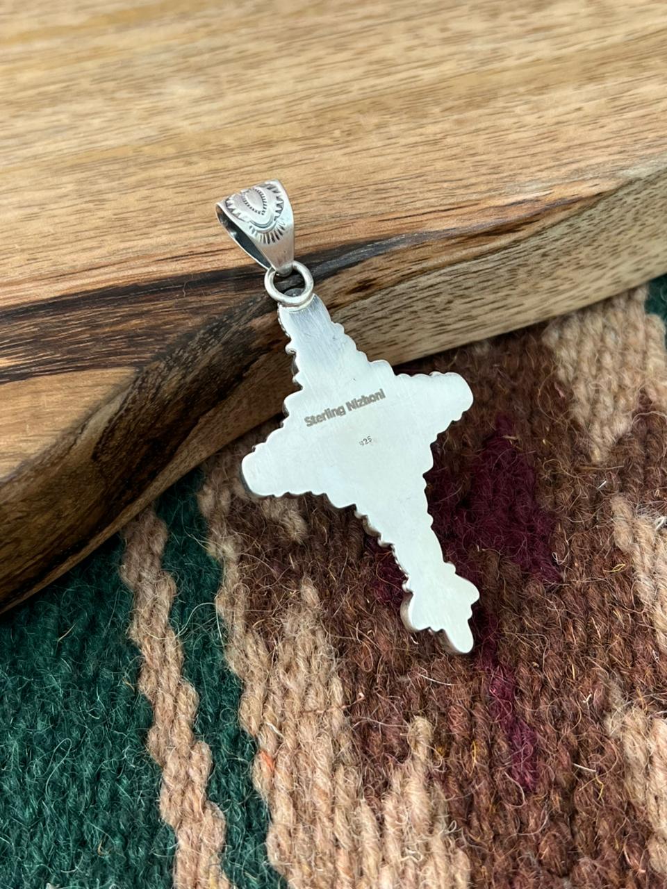 Handmade Sterling Silver Cotton Candy Pendant "Signed Nizhoni"