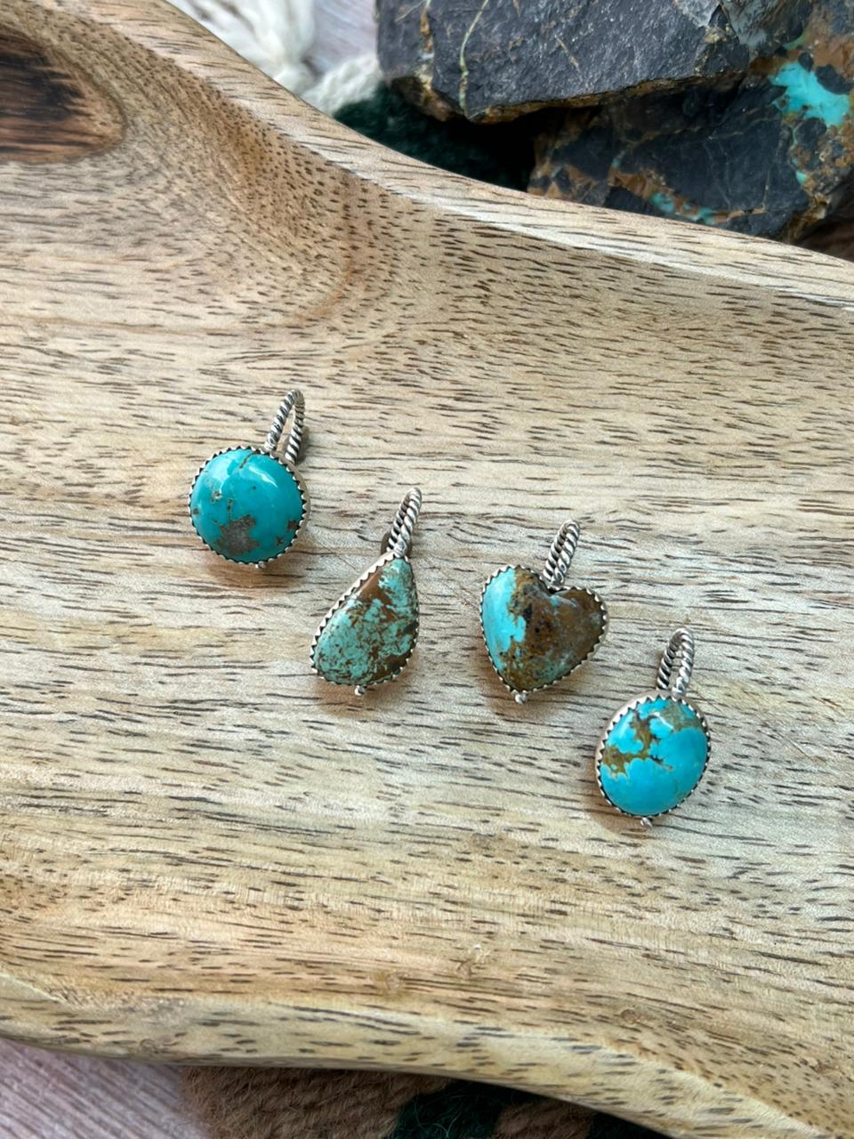 Handmade Sterling Silver Baja Turquoise Collection: Hat Pin "Signed Nizhoni"