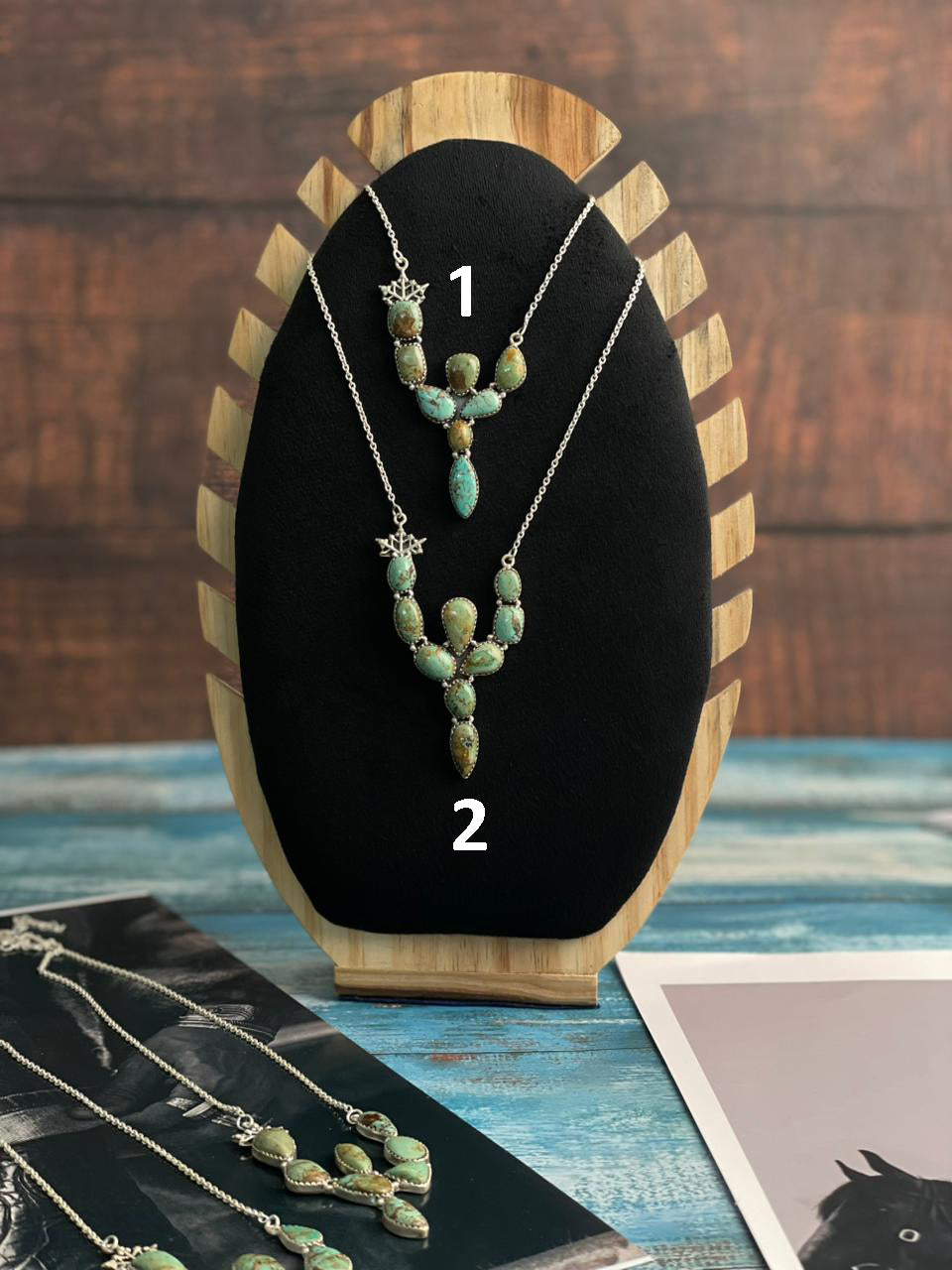 Handmade Sterling Silver Baja Turquoise Collection: Necklace "Signed Nizhoni"