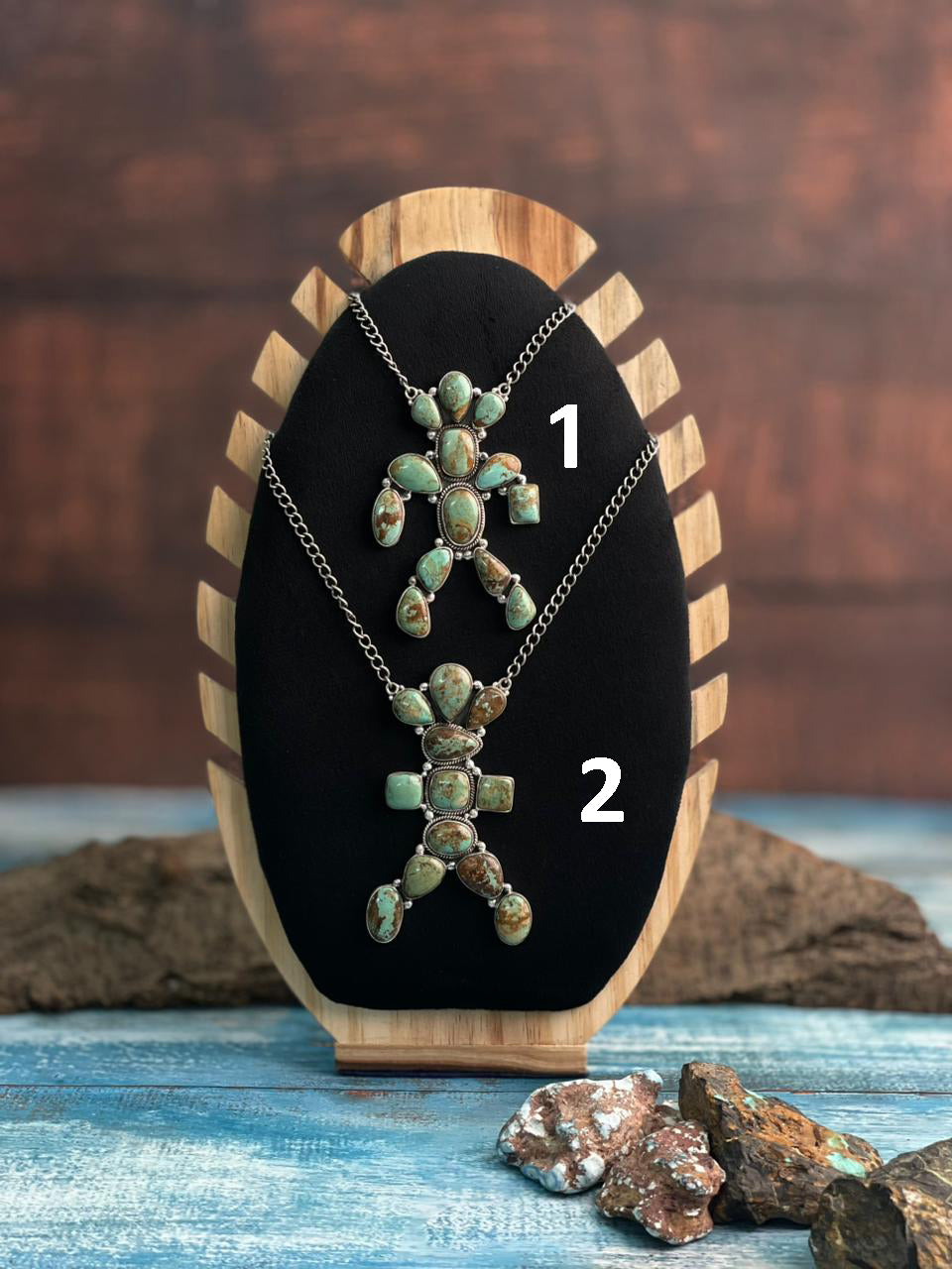 Handmade Sterling Silver Baja Turquoise Collection: Necklace "Signed Nizhoni"