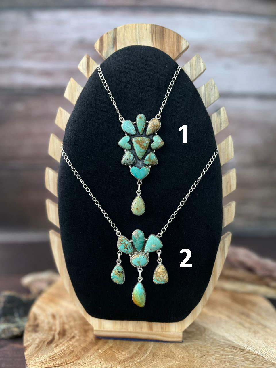 Handmade Sterling Silver Baja Turquoise Collection: Necklace "Signed Nizhoni"