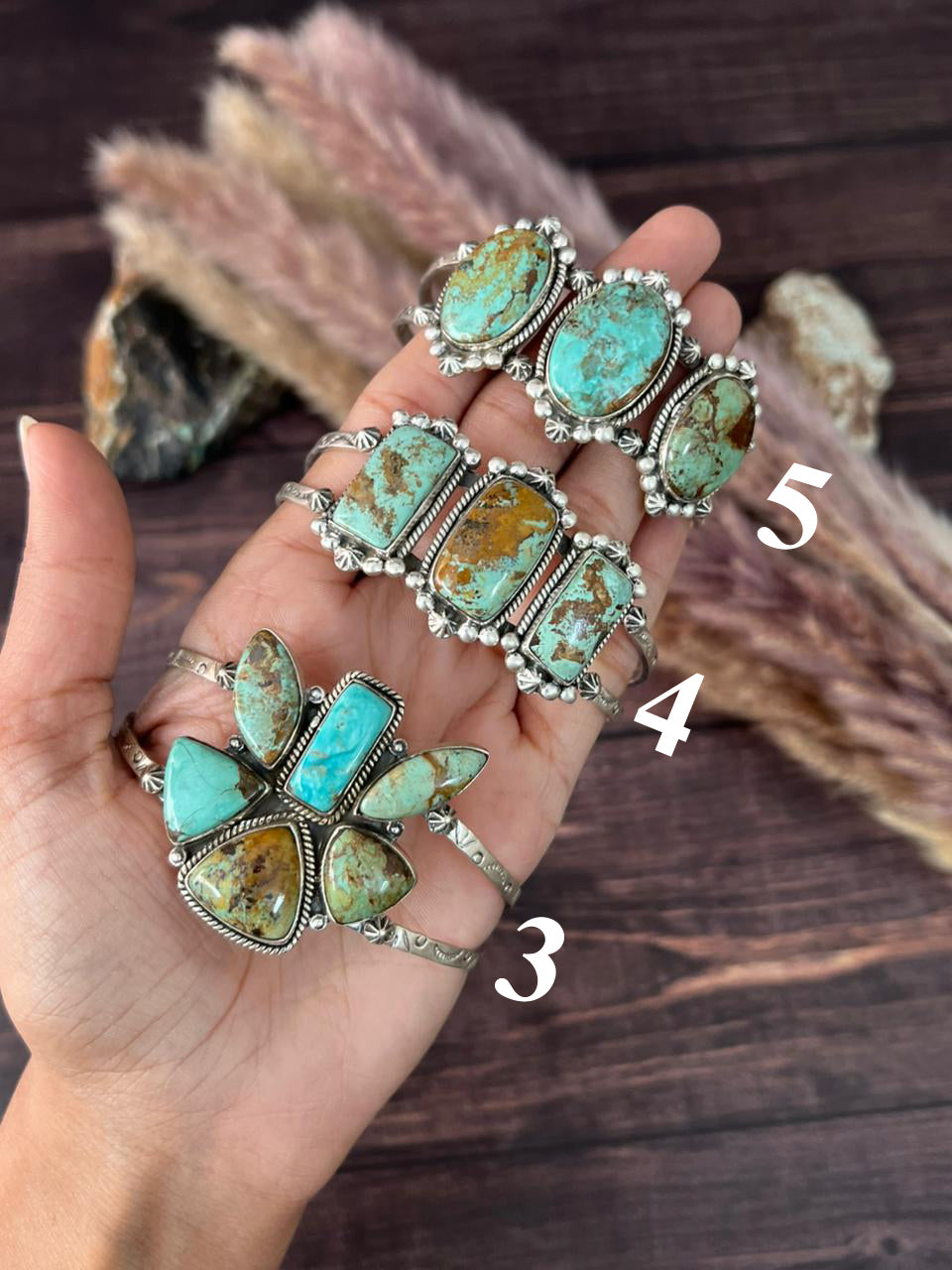 Handmade Sterling Silver Baja Turquoise Collection: Cuff Bracelet "Signed Nizhoni"
