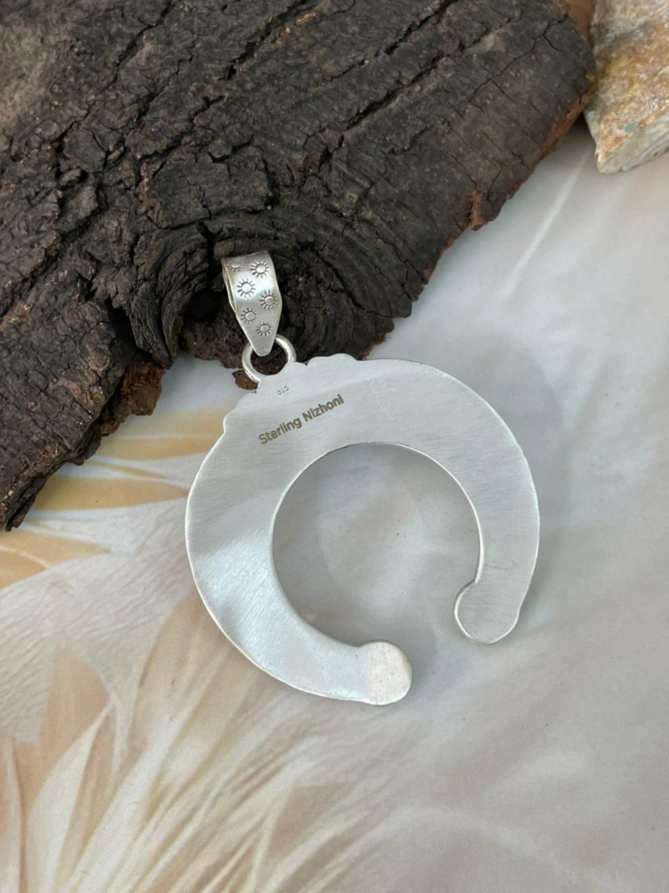 Handmade Sterling Silver Naja Pendant "Signed Nizhoni"