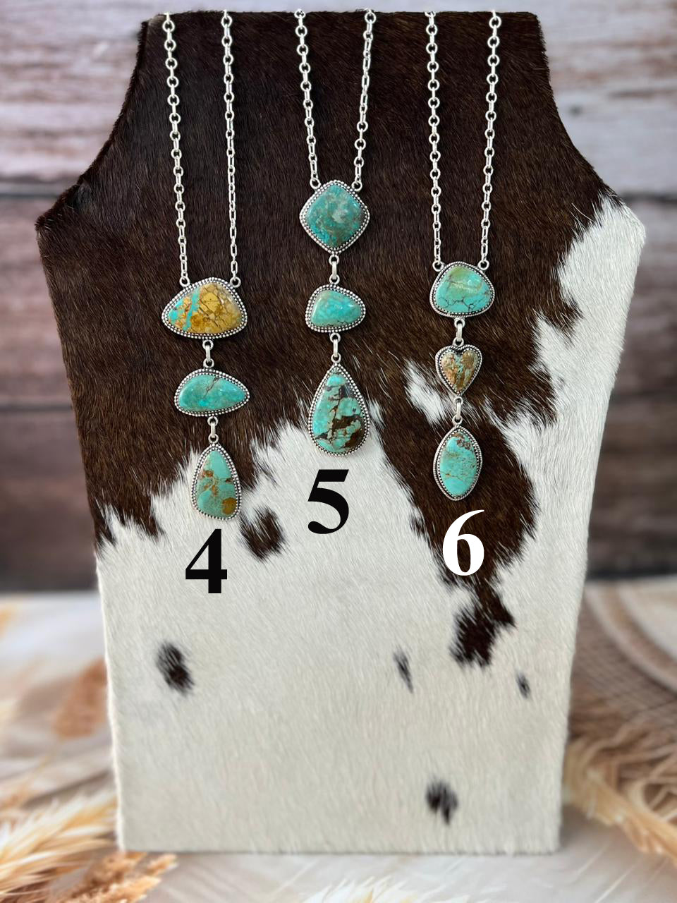 Handmade Sterling Silver Manassa Turquoise Necklace "Signed Nizhoni"