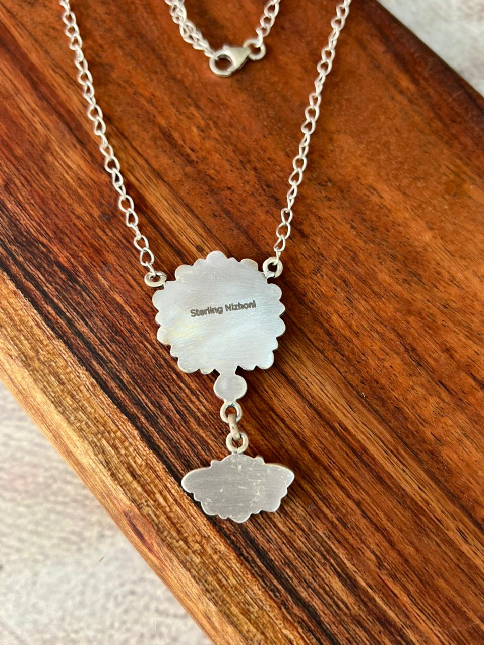 Handmade Sterling Silver Cotton Candy Necklace "Signed Nizhoni"