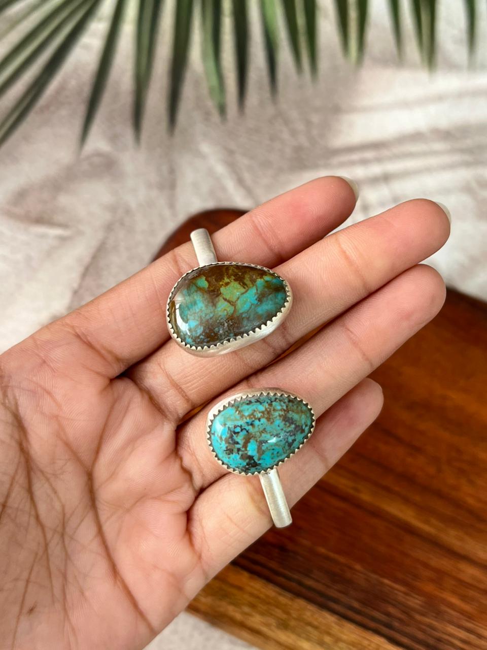 Handmade Sterling Silver Royston Turquoise Collection: Cuff Bracelet "Signed Nizhoni"
