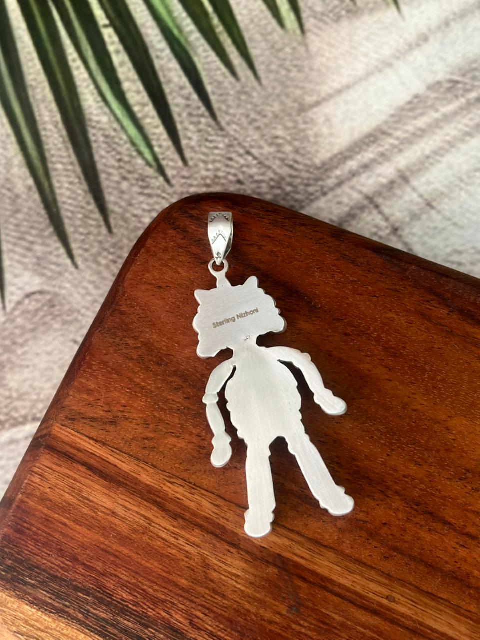 Handmade Sterling Silver Cotton Candy Pendant "Signed Nizhoni"
