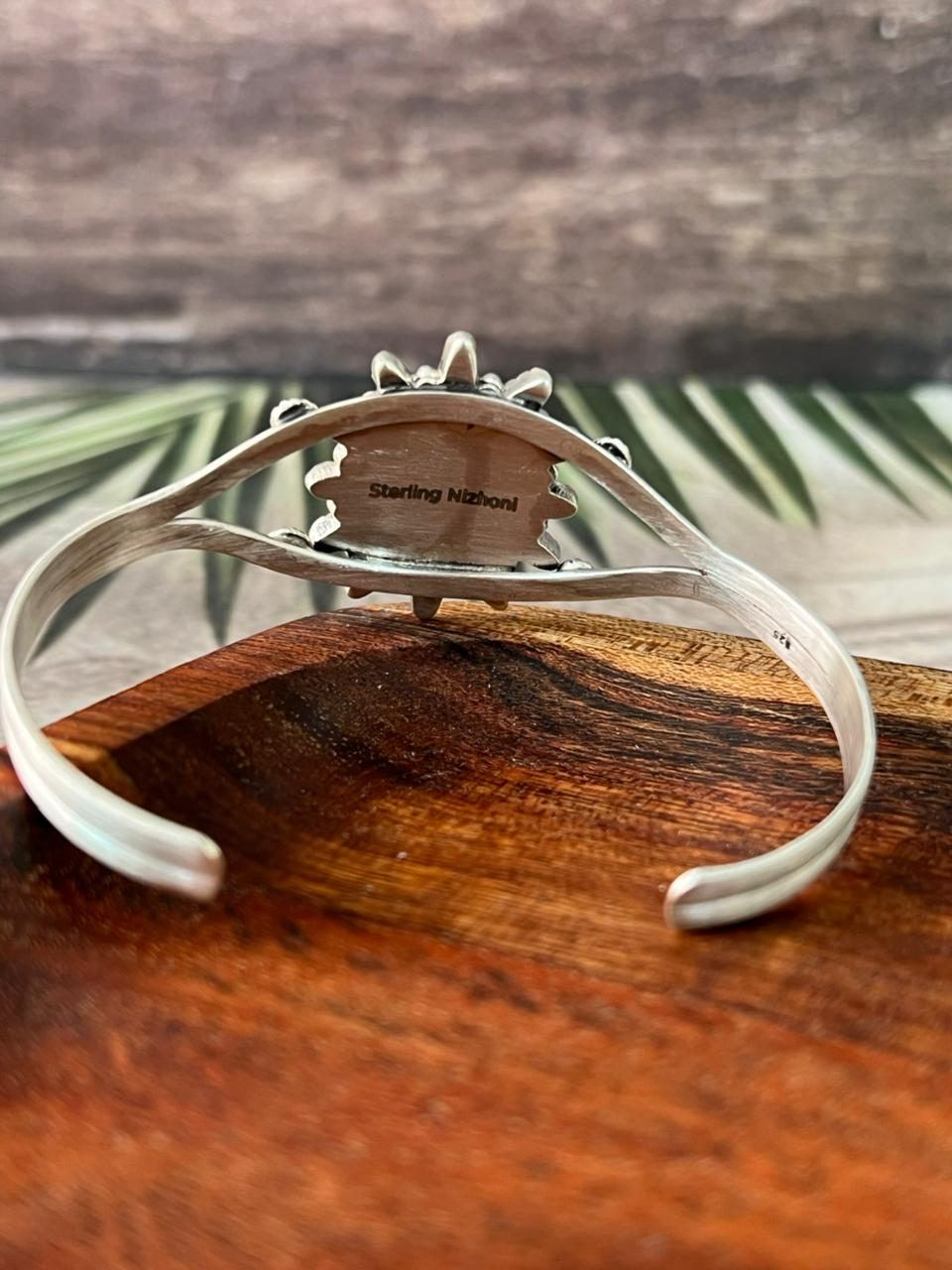 Handmade Sterling Silver Cotton Candy Cuff Bracelet "Signed Nizhoni"