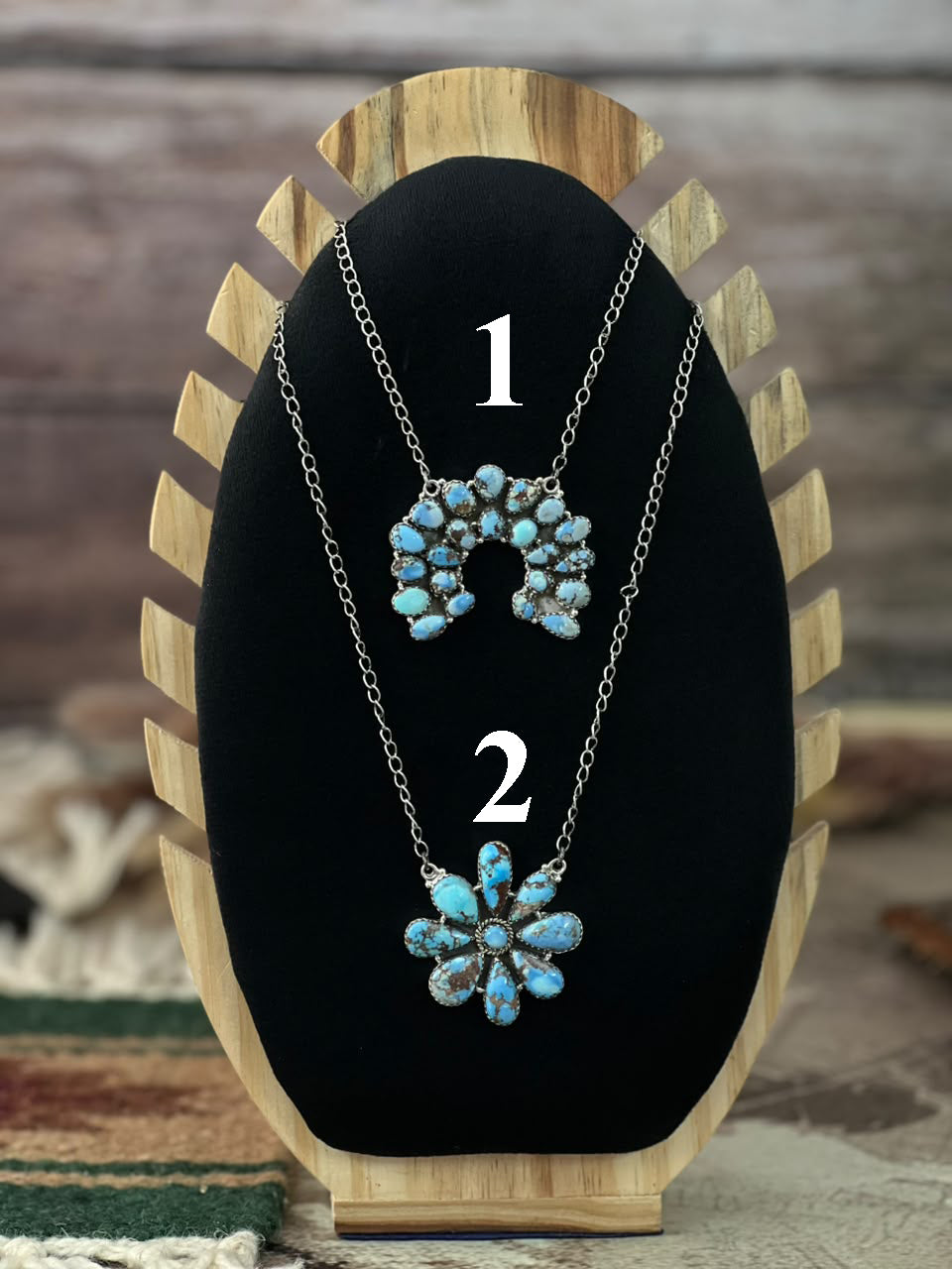 Handmade Sterling Silver Golden Hills Turquoise Necklace Signed Nizhoni
