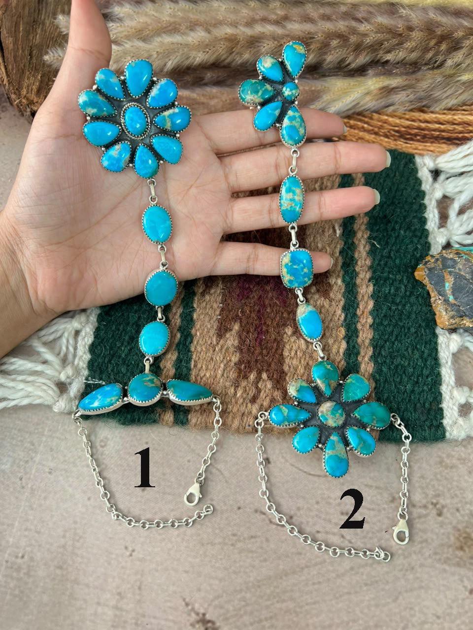 Handmade Sterling Silver Hardy Pit Collection: Hand Harness "Signed Nizhoni"