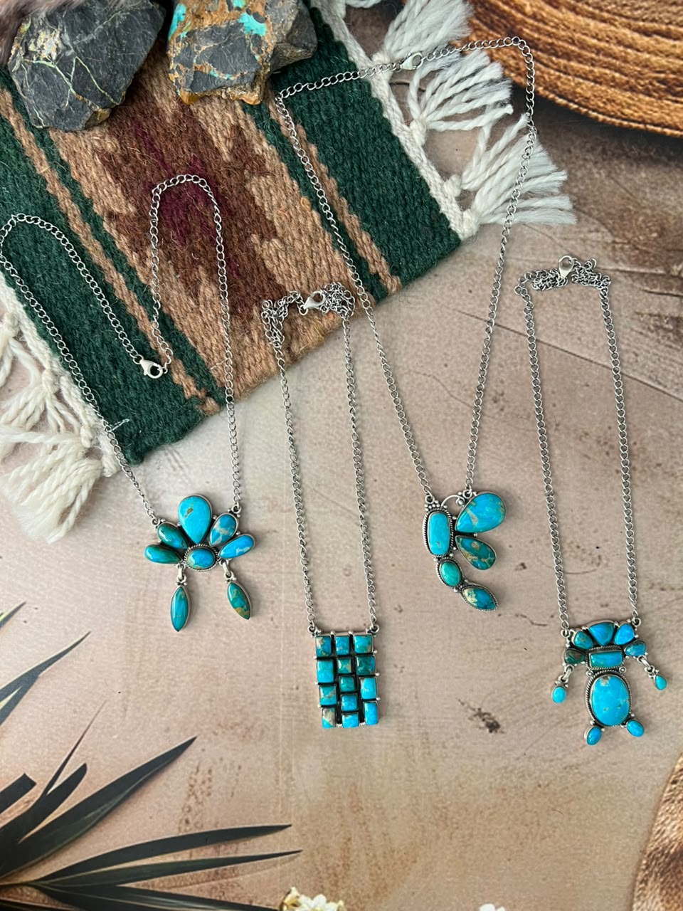 Handmade Sterling Silver Hardy Pit Collection: Necklace Signed Nizhoni