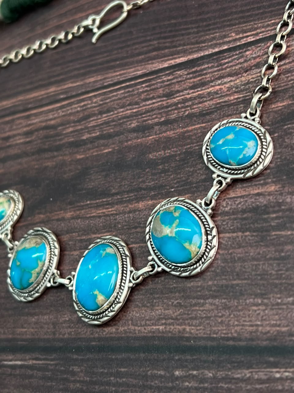 Handmade Sterling Silver Hardy Pit Choker Necklace Signed Nizhoni