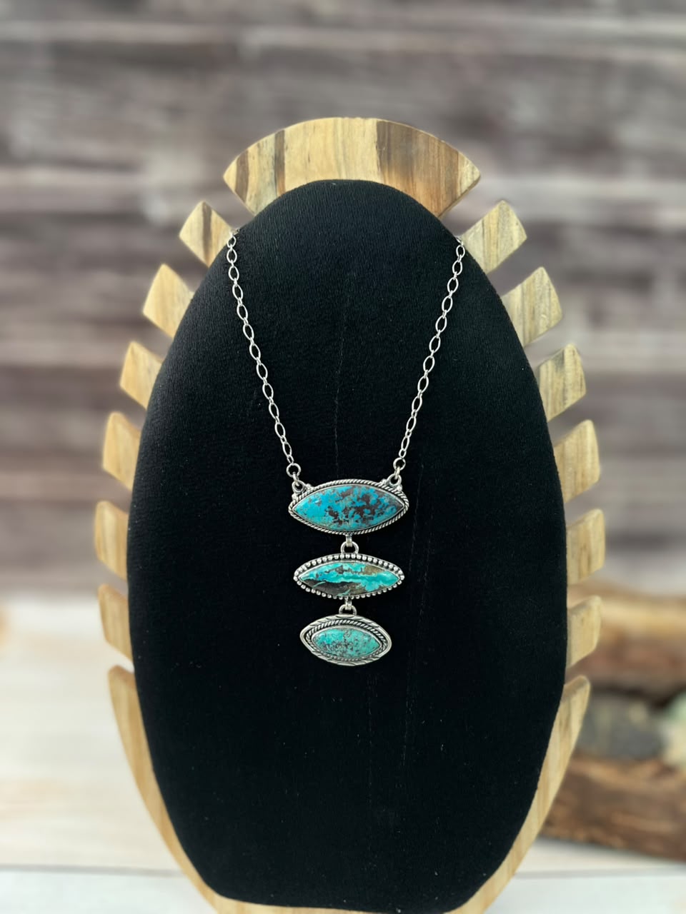 Handmade Sterling Silver Sierra Nevada Necklace Signed Nizhoni