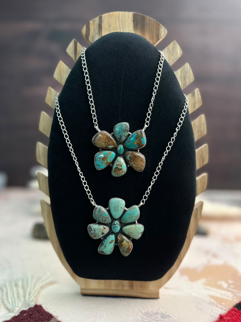 Handmade Sterling Silver Sierra Nevada Necklace Signed Nizhoni