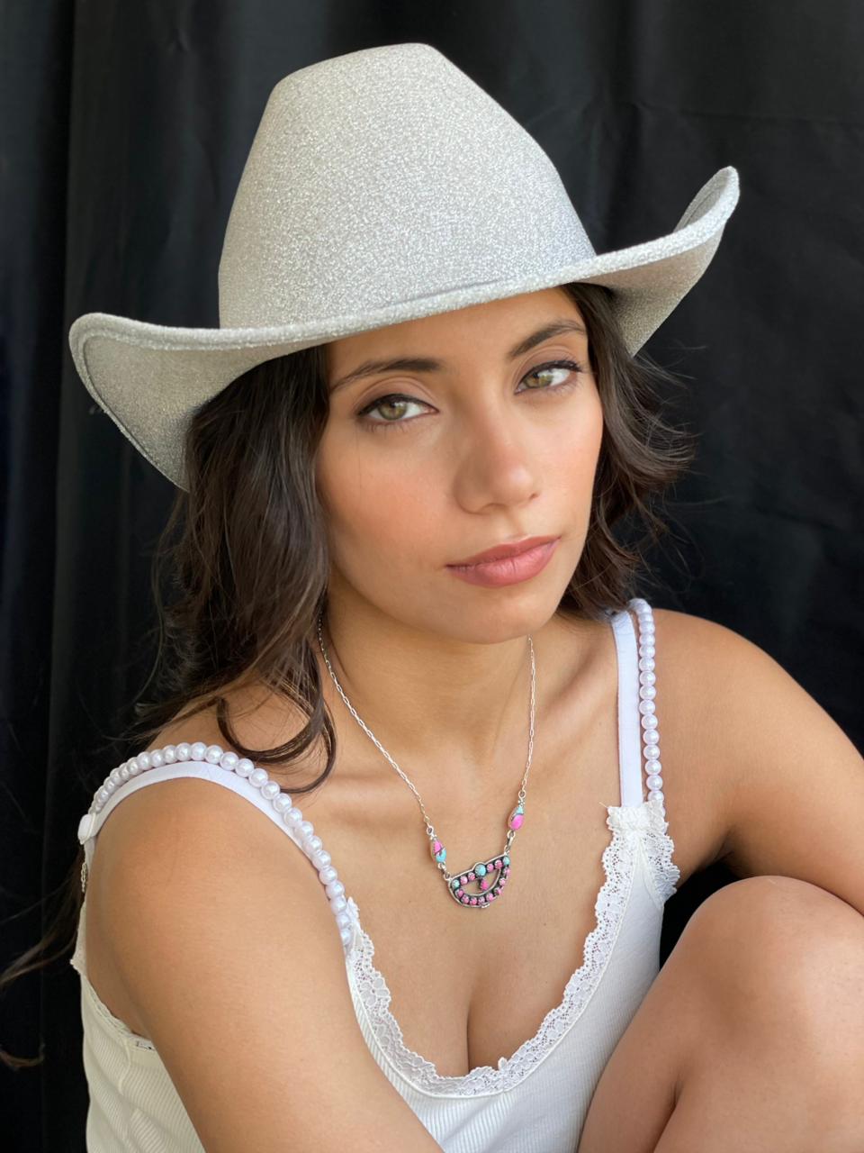Handmade Sterling Silver Cotton Candy Necklace "Signed Nizhoni"