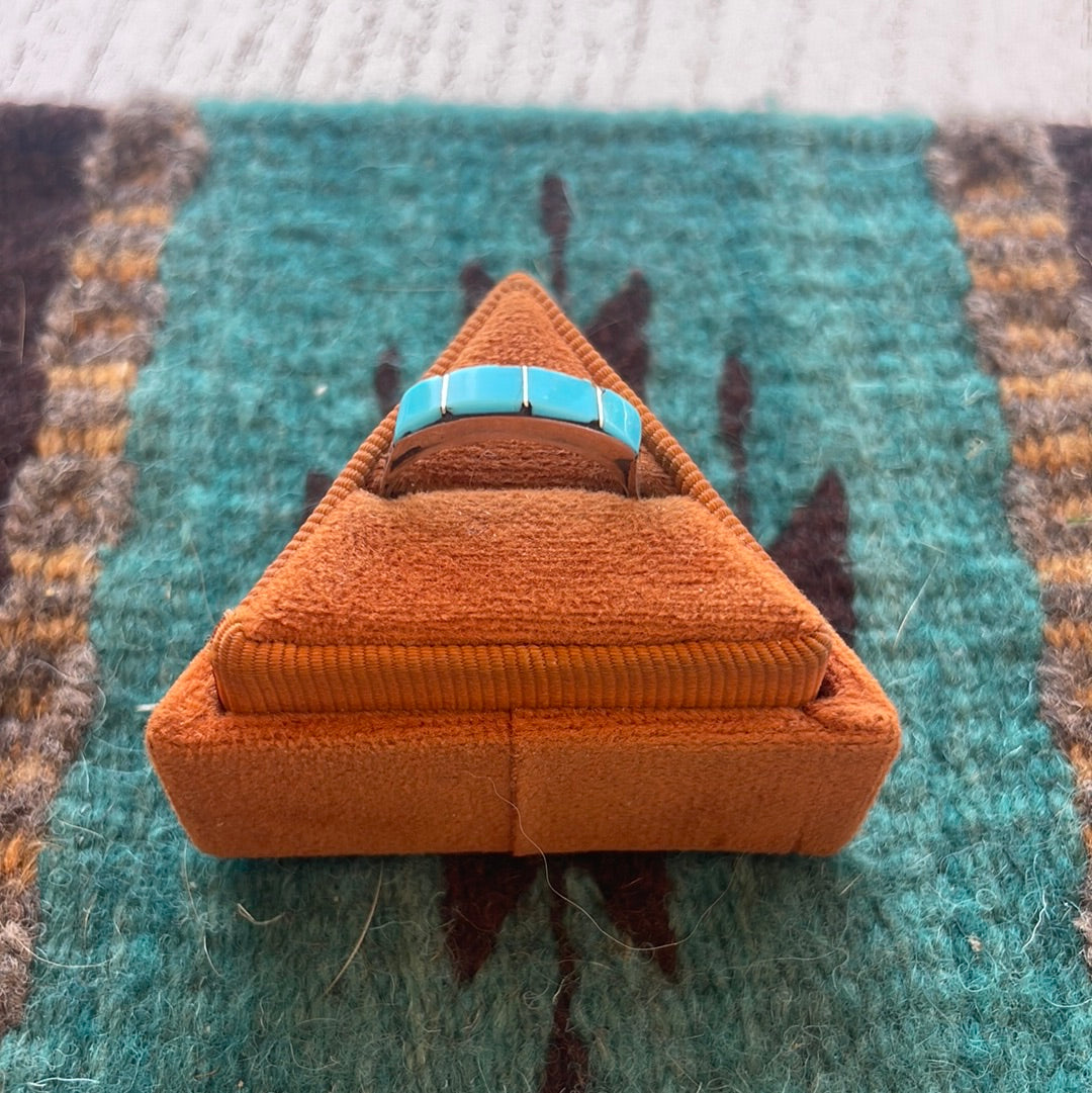 Handcrafted Sterling Silver & Turquoise 4 Stone Stacker Ring