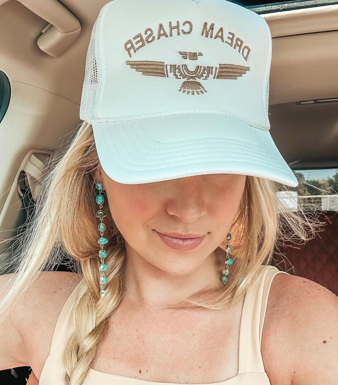 Cassidy Collection Handmade Honky Tonk Natural Royston Turquoise and Sterling Silver Dangles