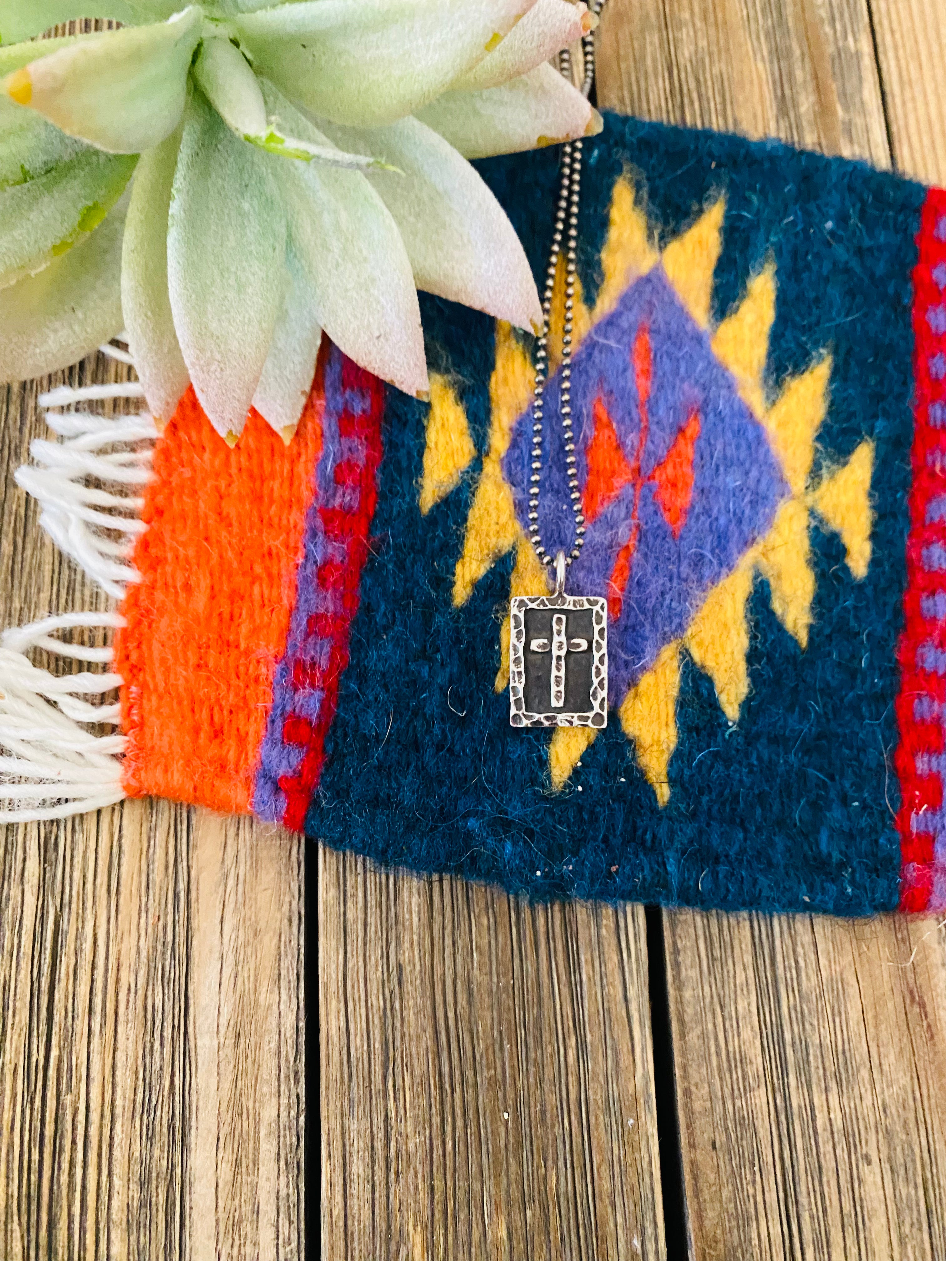 Handcrafted Sterling Silver Cross Pendant