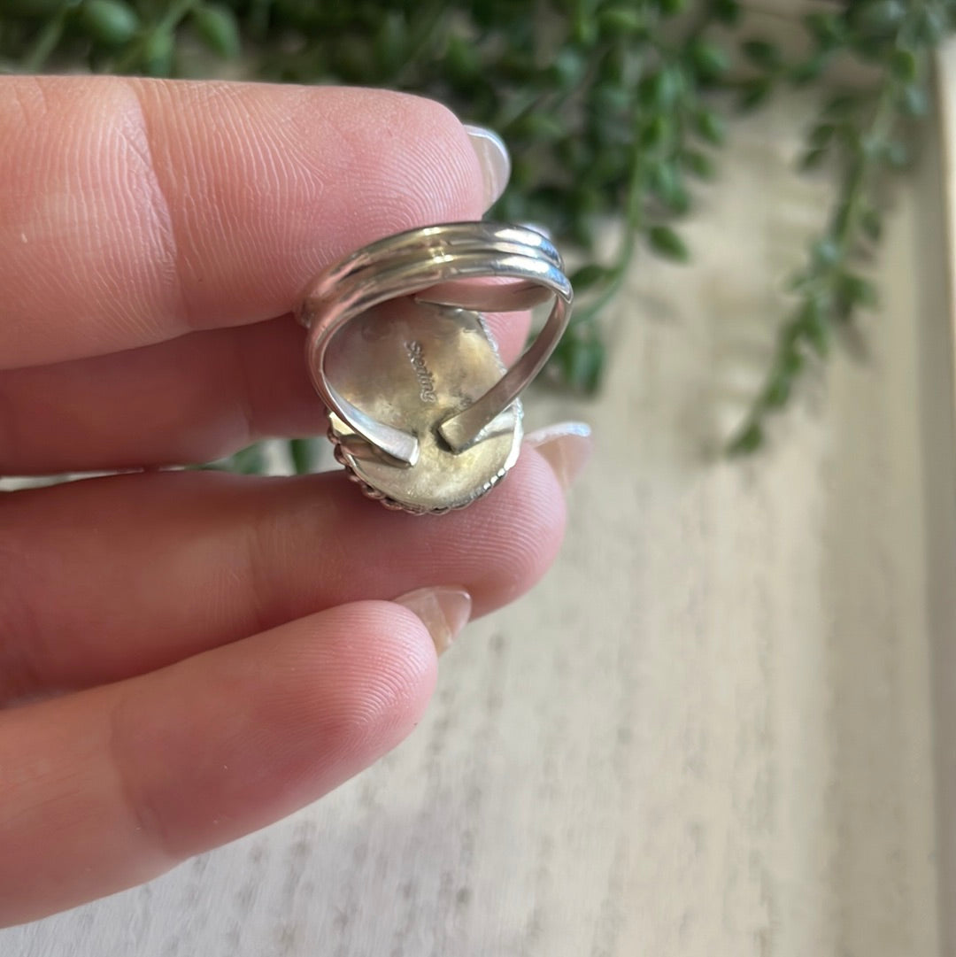 Sterling Silver Single Stone Turquoise Ring