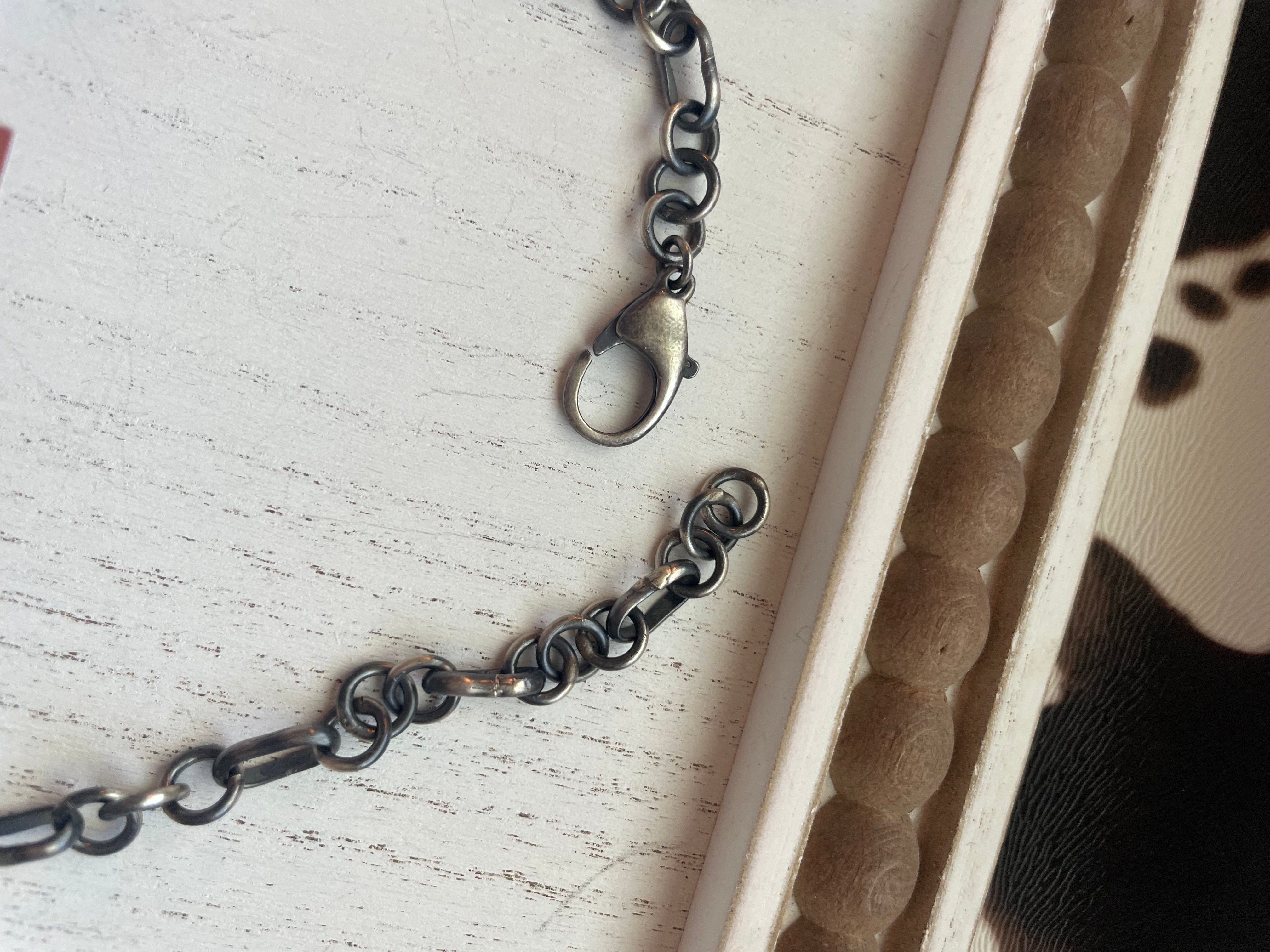 B Yellowhorse Navajo Sterling Silver Turquoise Necklace & Earring Set Signed