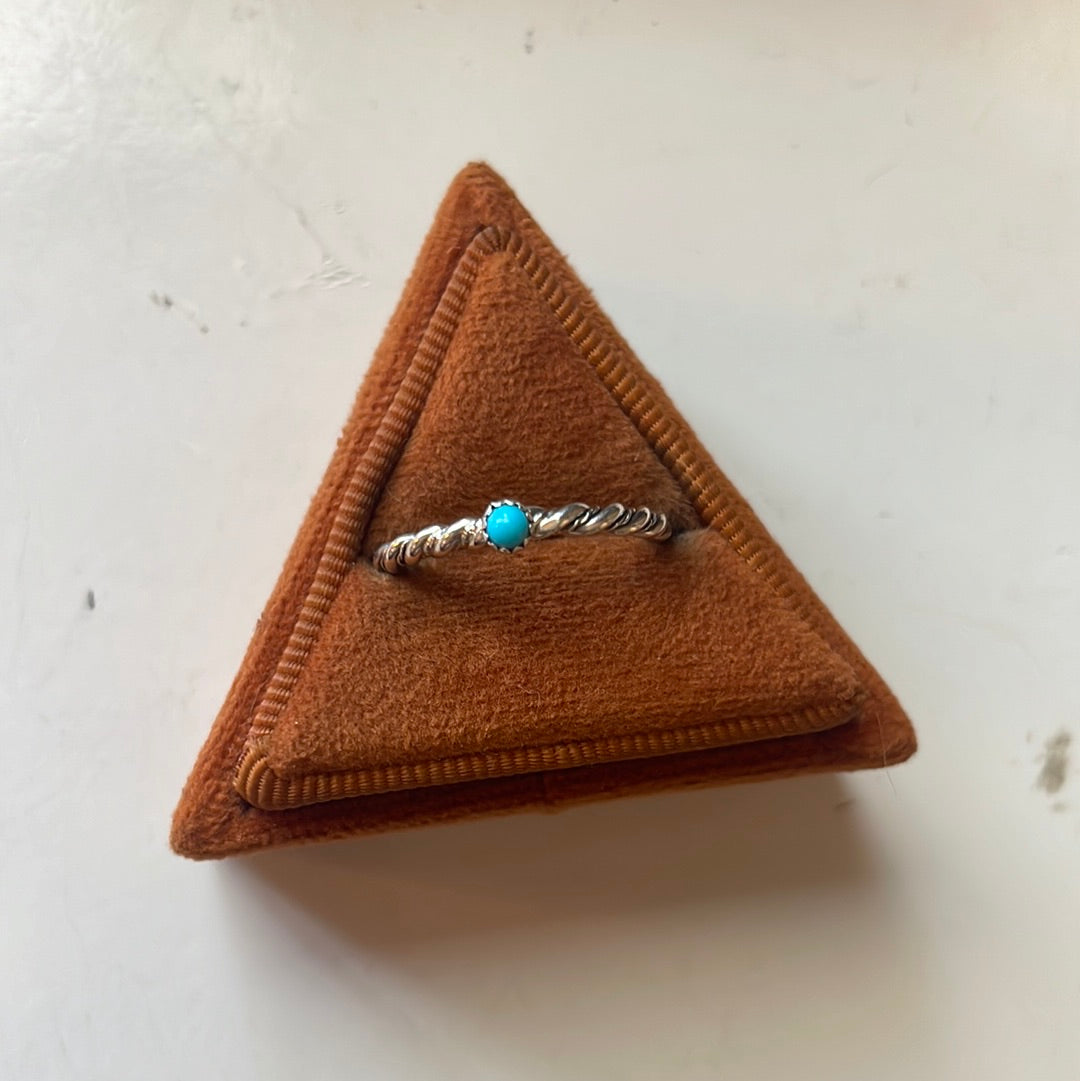 “The Dainty” Handcrafted Sterling Silver & Turquoise Ring