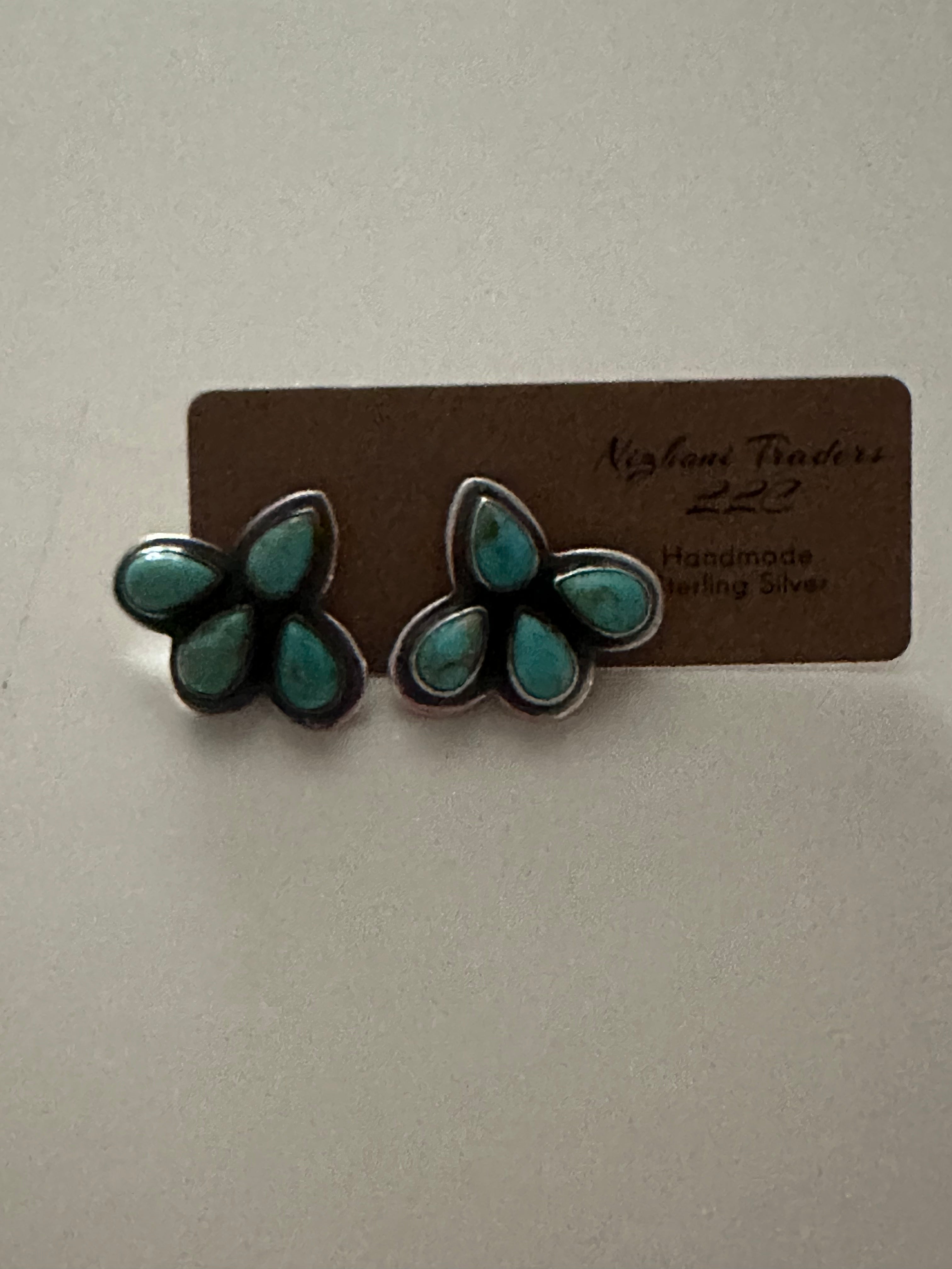 Handmade The Sunny Turquoise Post Earrings