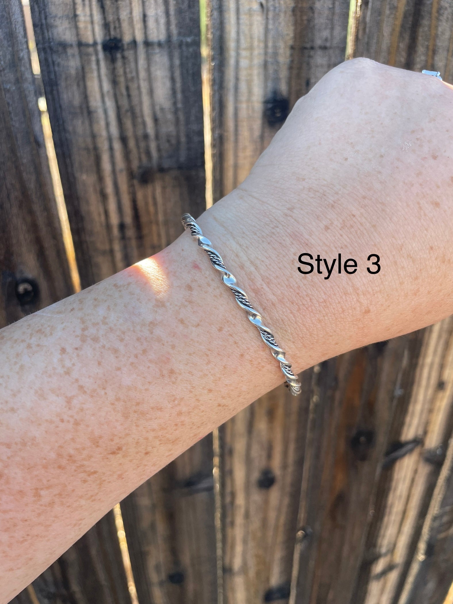 “The Cassidy Stacker” Sterling Silver & Turquoise Inlay Cuff