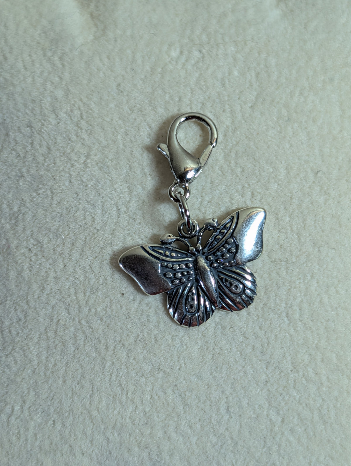 Handcrafted Small Butterfly Charm Sterling Silver Variant 2