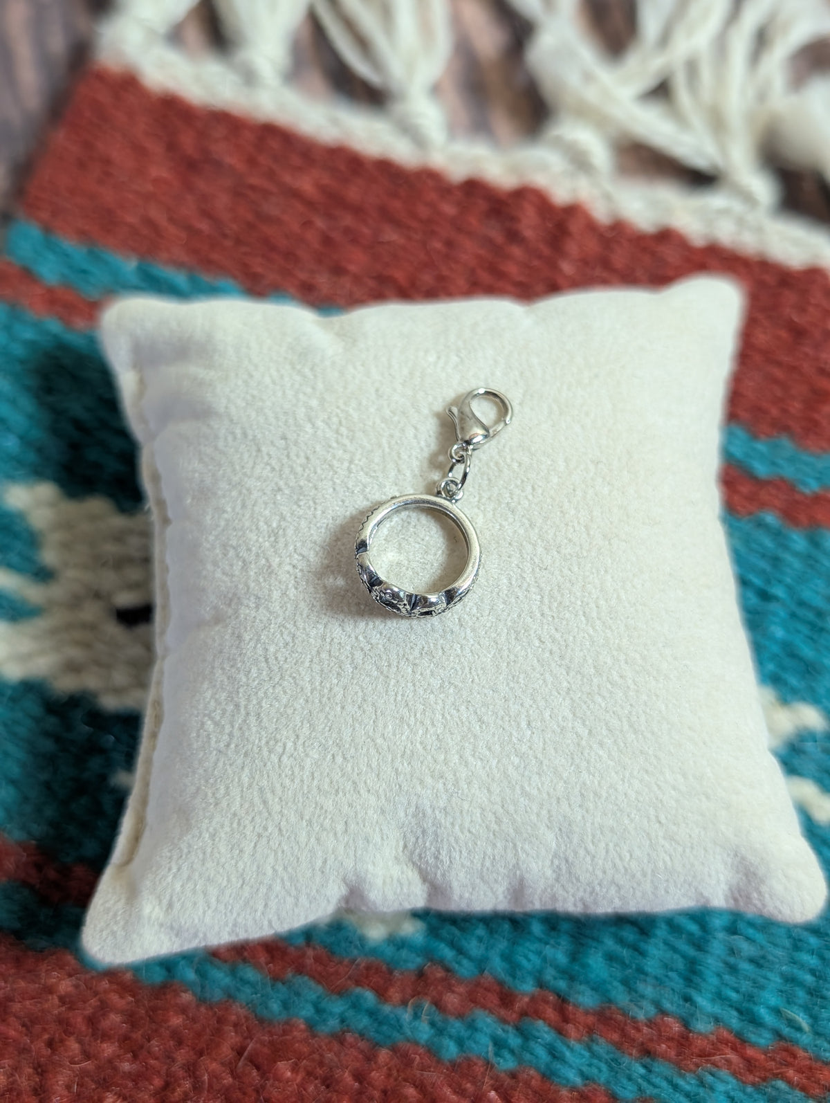 Handcrafted Small Princess Crown Charm Sterling Silver Variant 2
