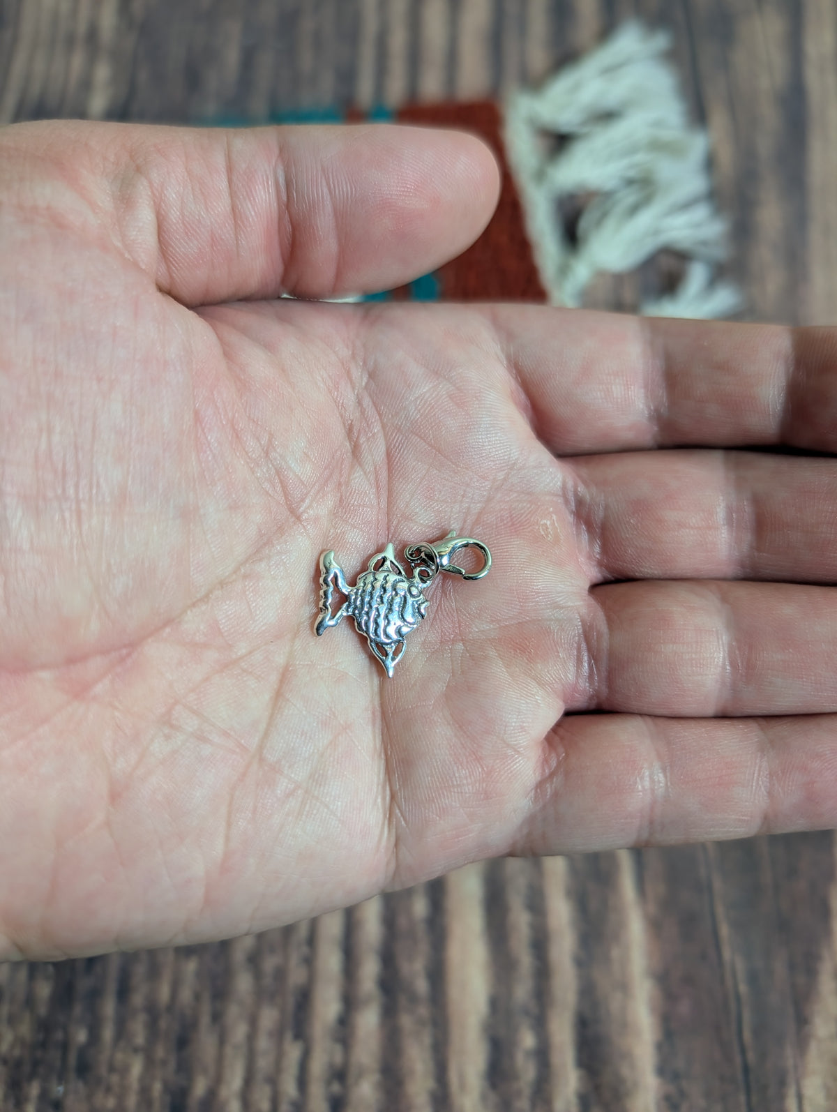 Angelfish Charm Sterling Silver