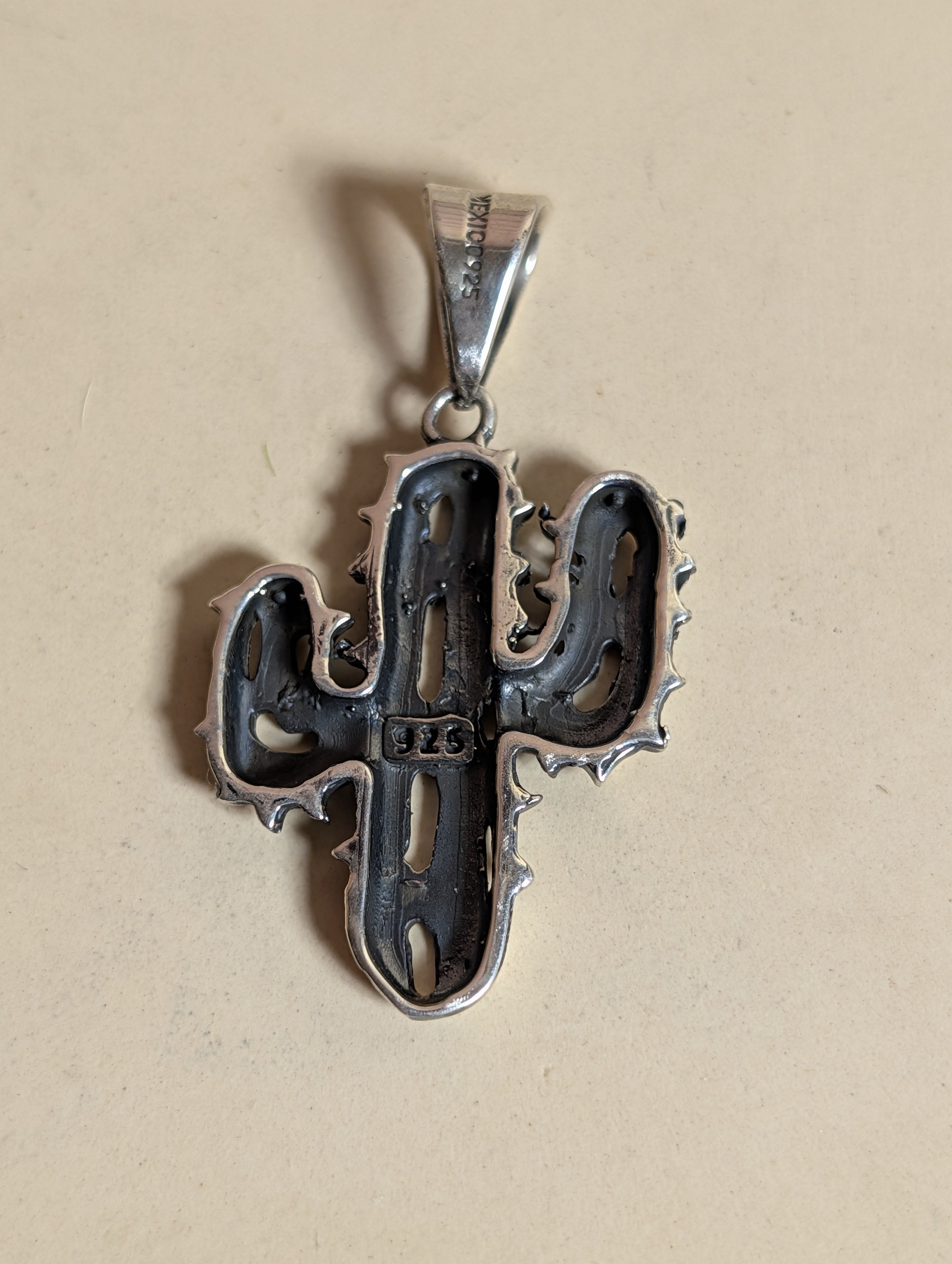 Sterling Silver Saguaro Cactus Pendant
